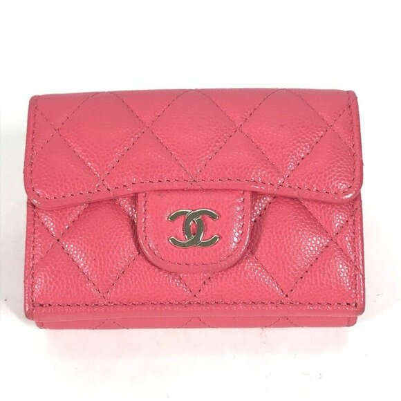 CHANEL Quilted CC CC Mark Matelasse Compact wallet Trifold wallet - Picture 1 of 10